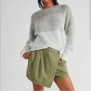 New Free People Autumn Sky Cloud Combo Wool Sweater in Size Small